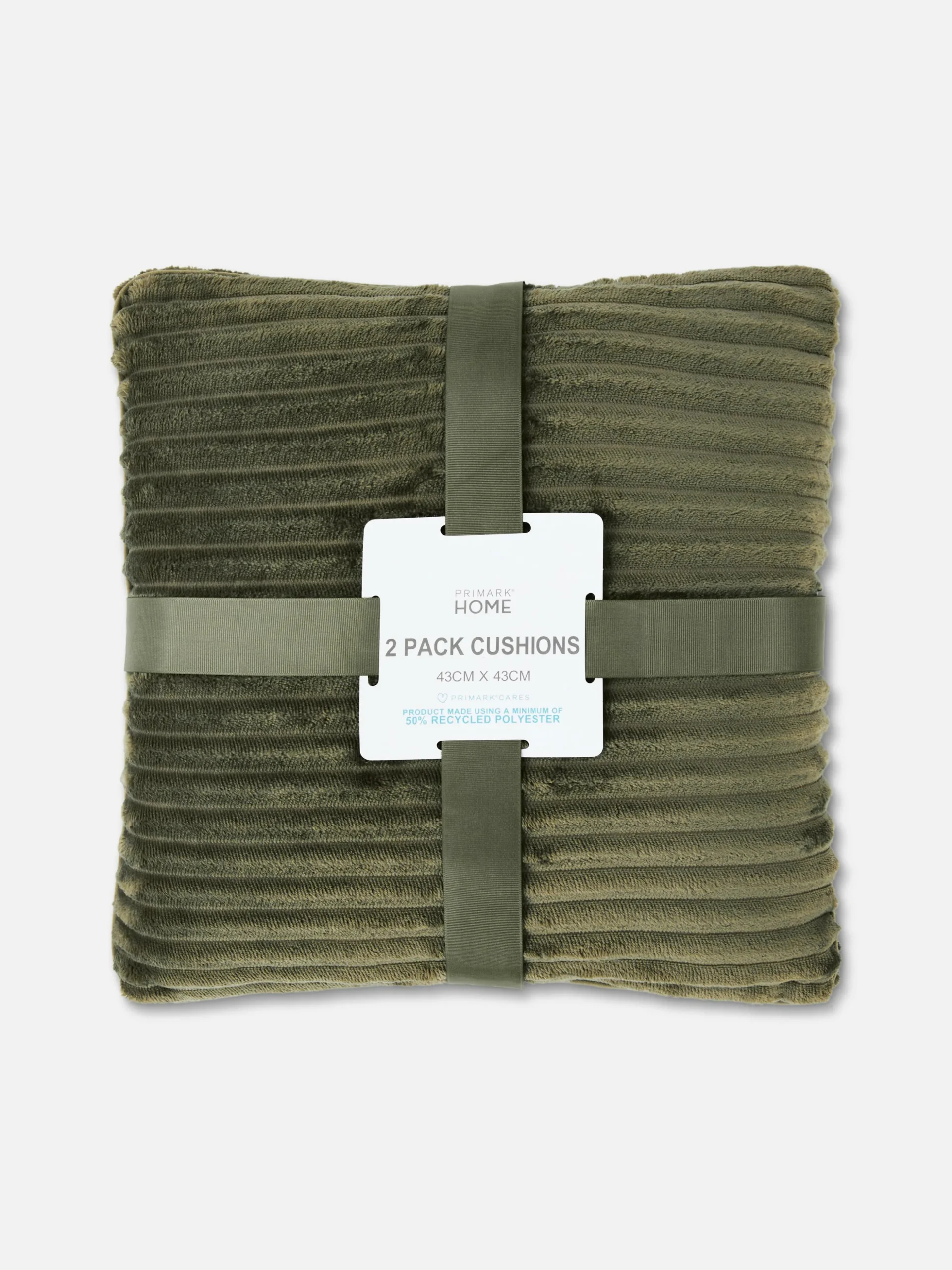 Lot De 2 Coussins Côtelés