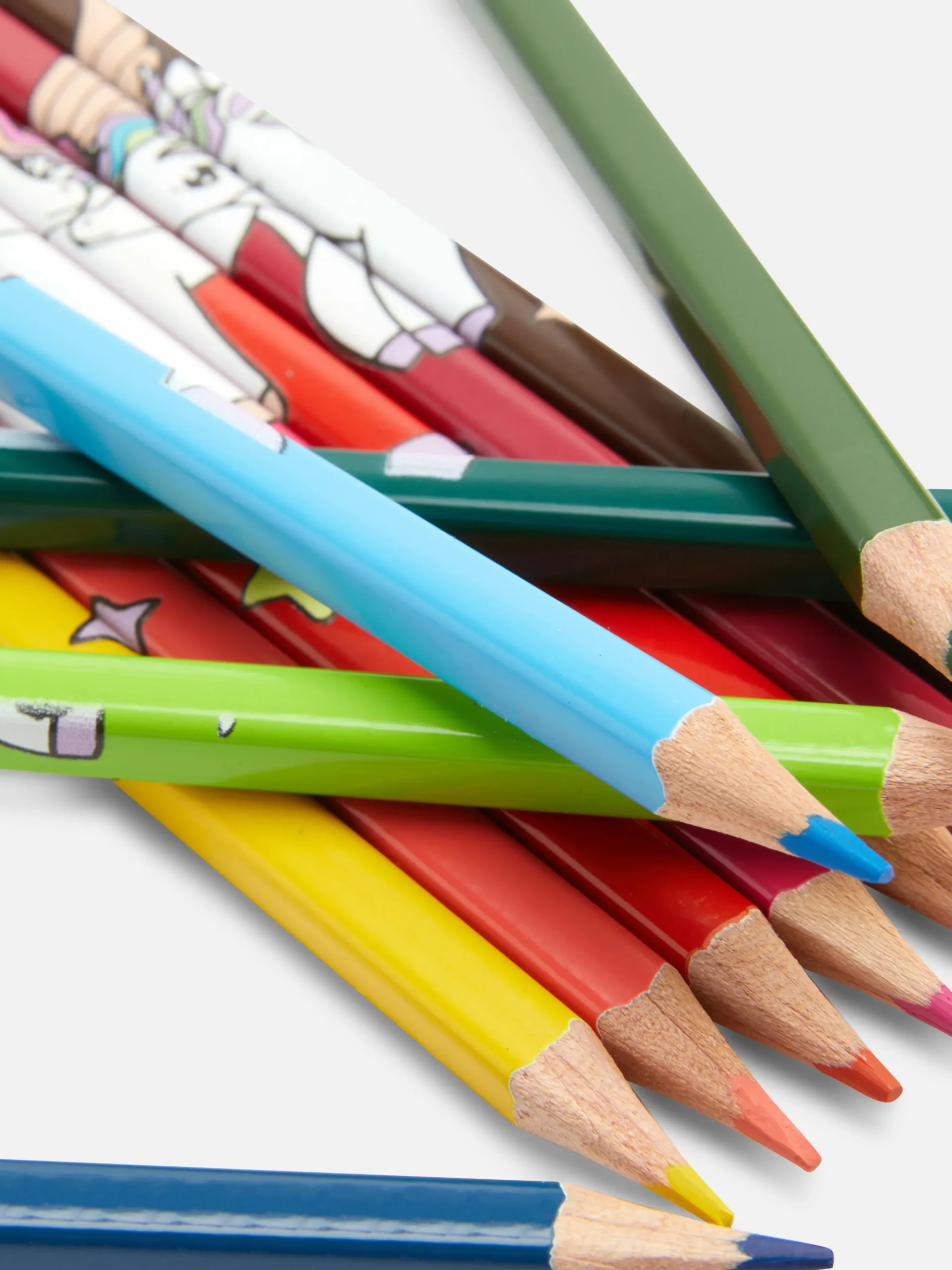 Lot De 12 Crayons De Couleur Licorne