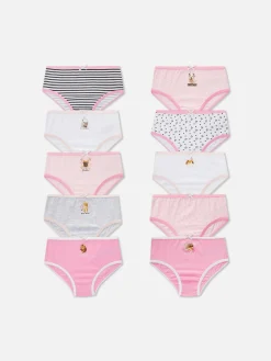 Lot De 10 Culottes à Imprimé Animal
