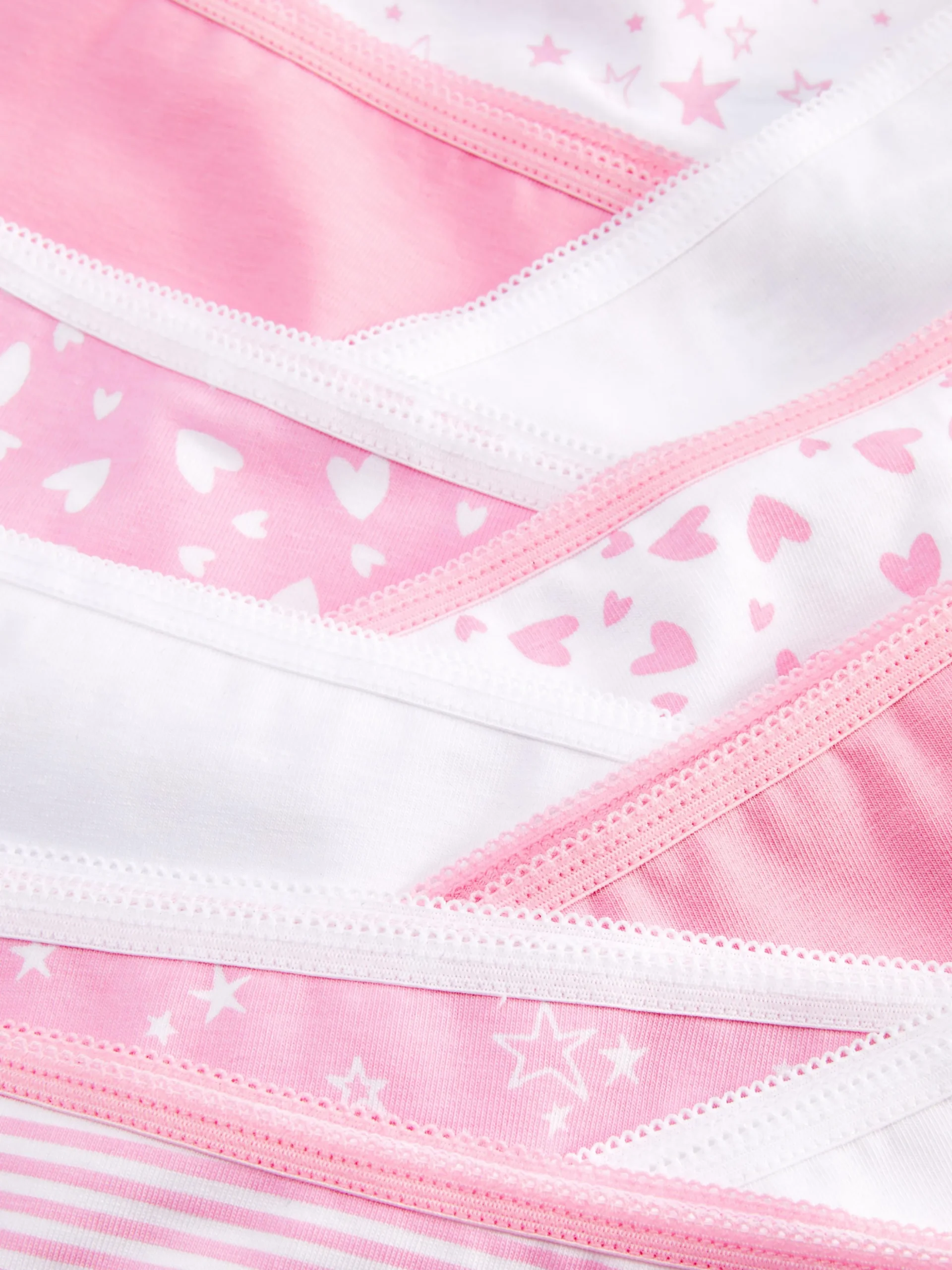 Lot De 10 Culottes à Motifs Cœurs Et étoiles