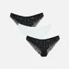 Lot De 3 Culottes Brésiliennes En Dentelle