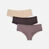 Lot De 3 Culottes En Microfibre Et En Dentelle