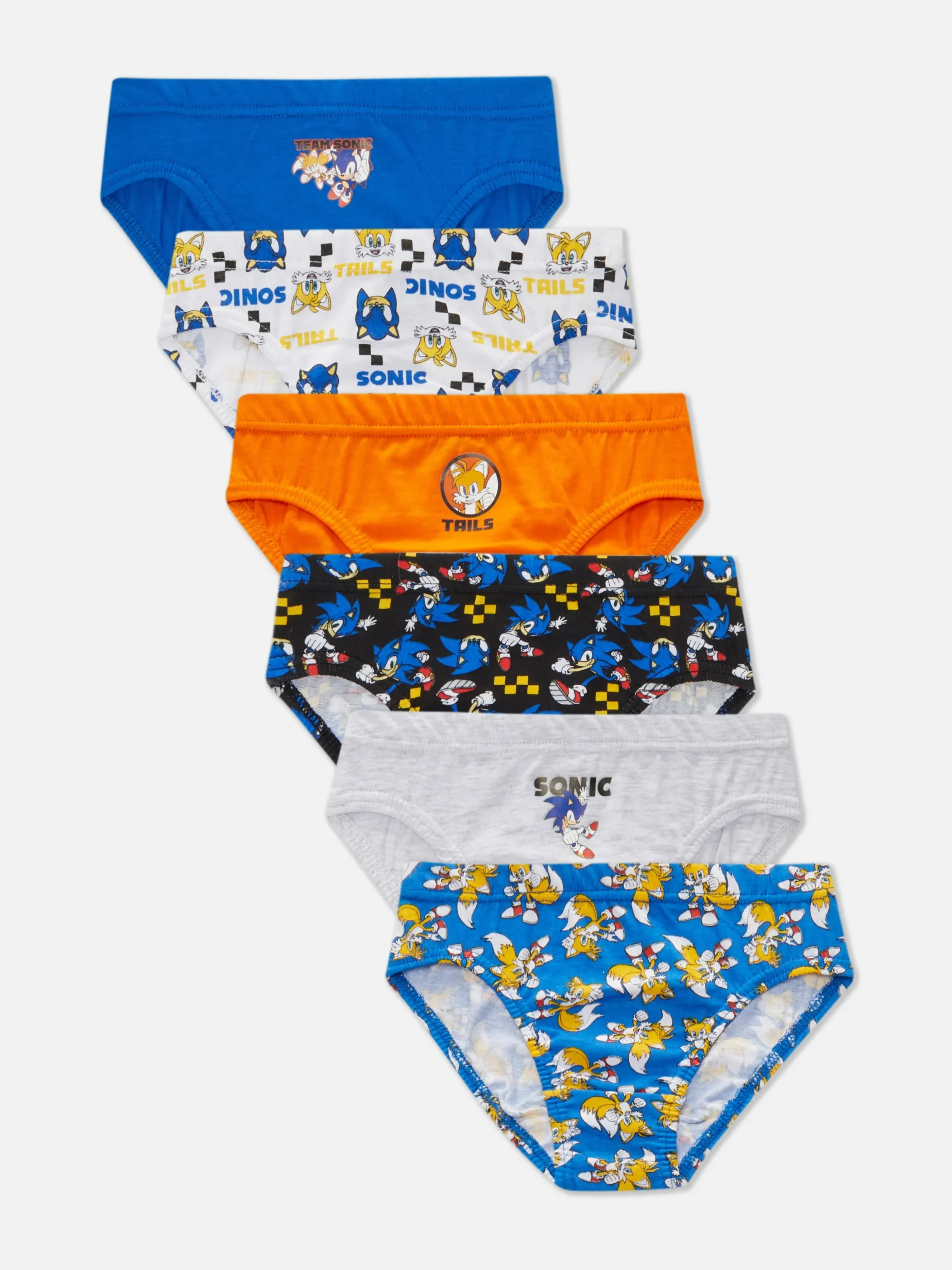 Lot De 6 Culottes Sonic Le Hérisson