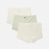 Lot De 3 Culottes Taille Haute Sans Coutures