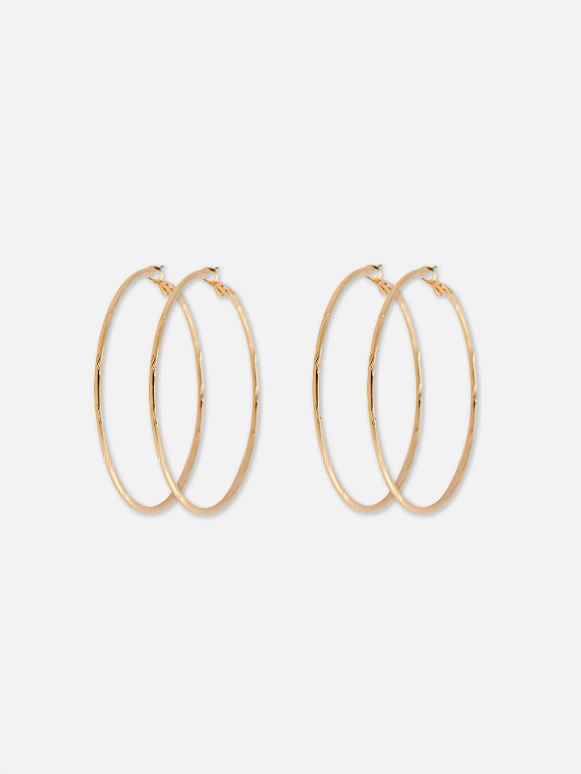 Lot De 2 Grandes Paires De Créoles