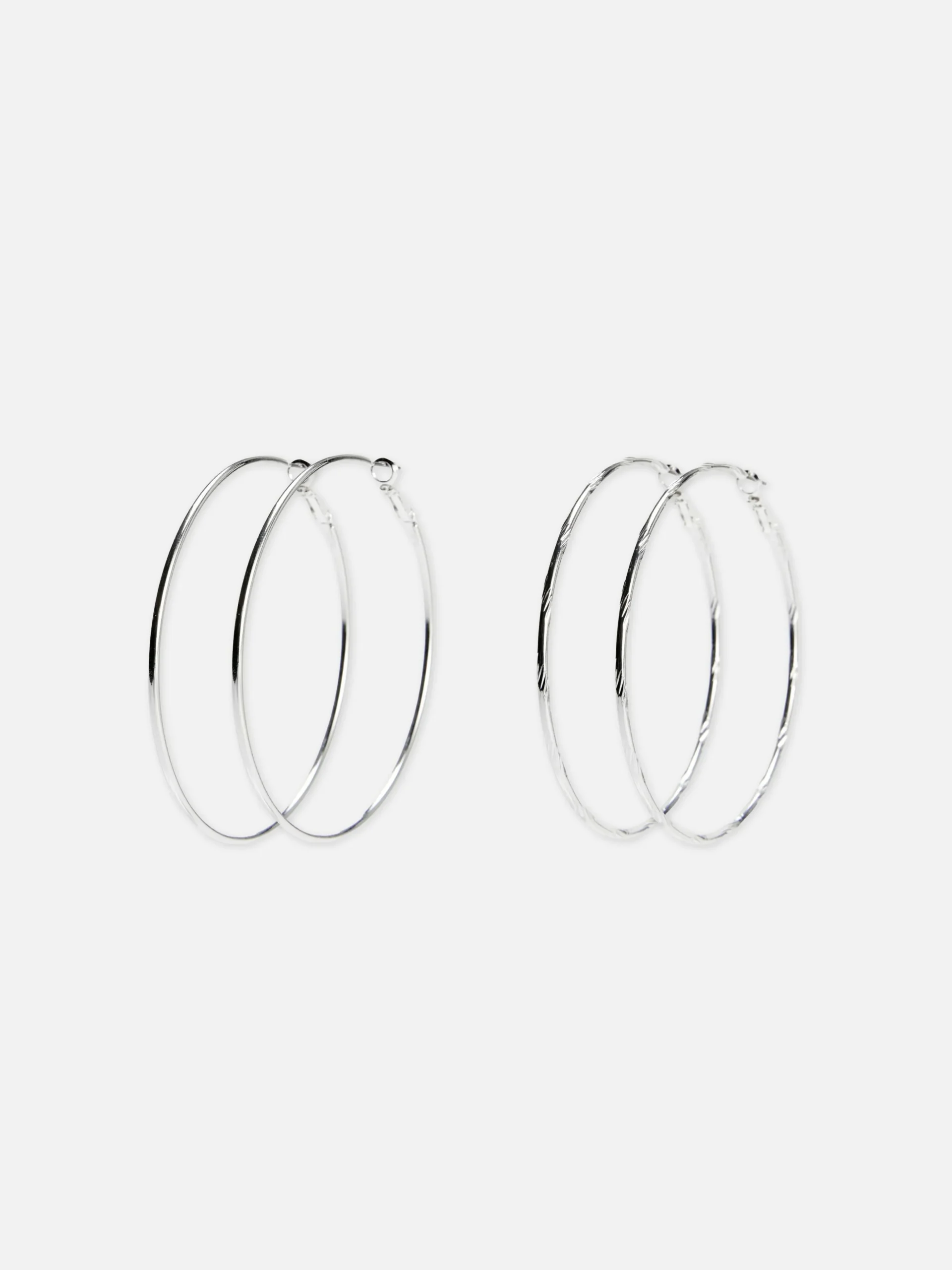 Lot De 2 Grandes Paires De Créoles