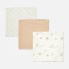 Lot De 3 Lingettes En Mousseline à Motifs Mouton