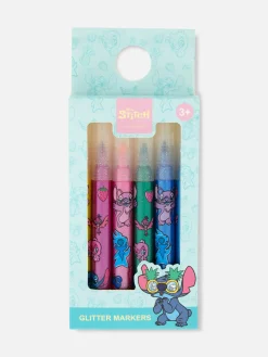 Lot De 6 Marqueurs à Paillettes Disney Lilo & Stitch