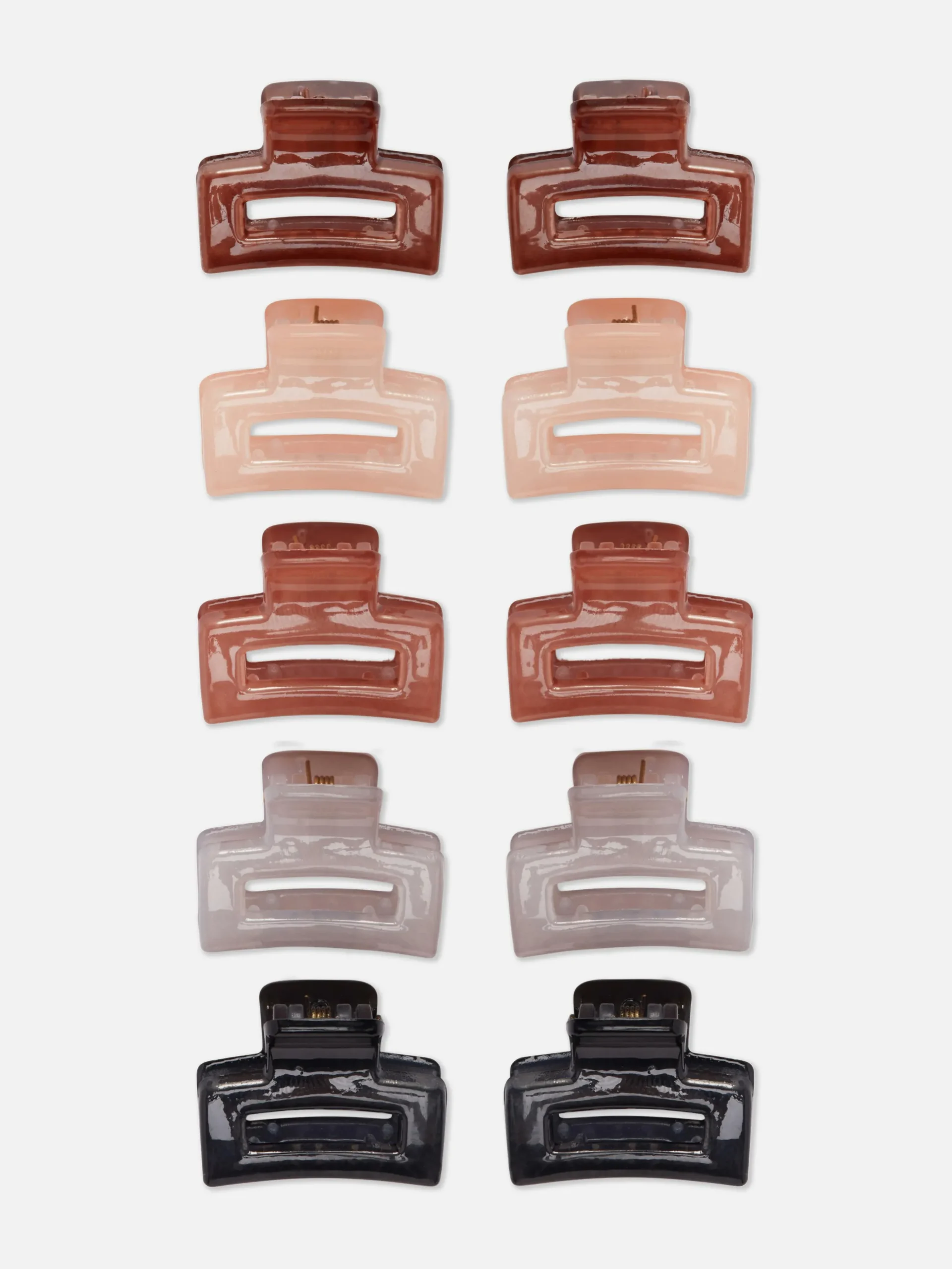 Lot De 10 Mini Pinces Double Clip