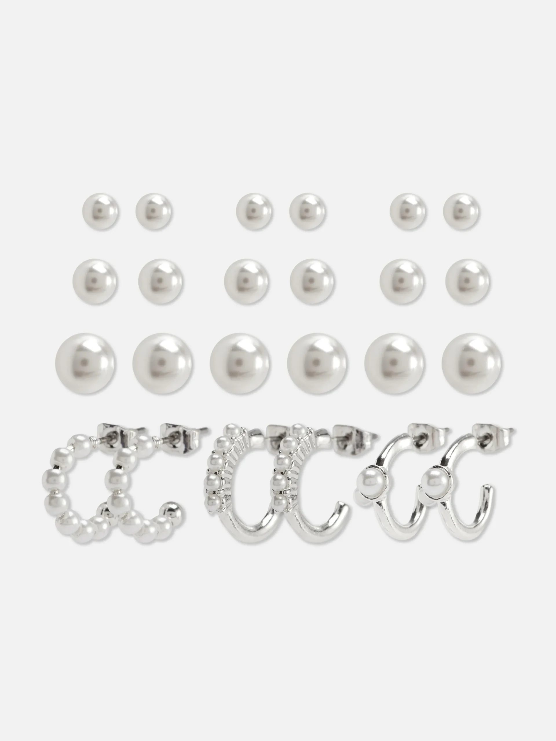 Lot De 12 Paires De Boucles Et Clous D'oreilles