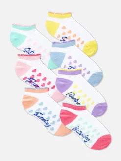Lot De 7 Paires De Chaussettes Pour Baskets « Days Of The Week » (Jours De La Semaine)