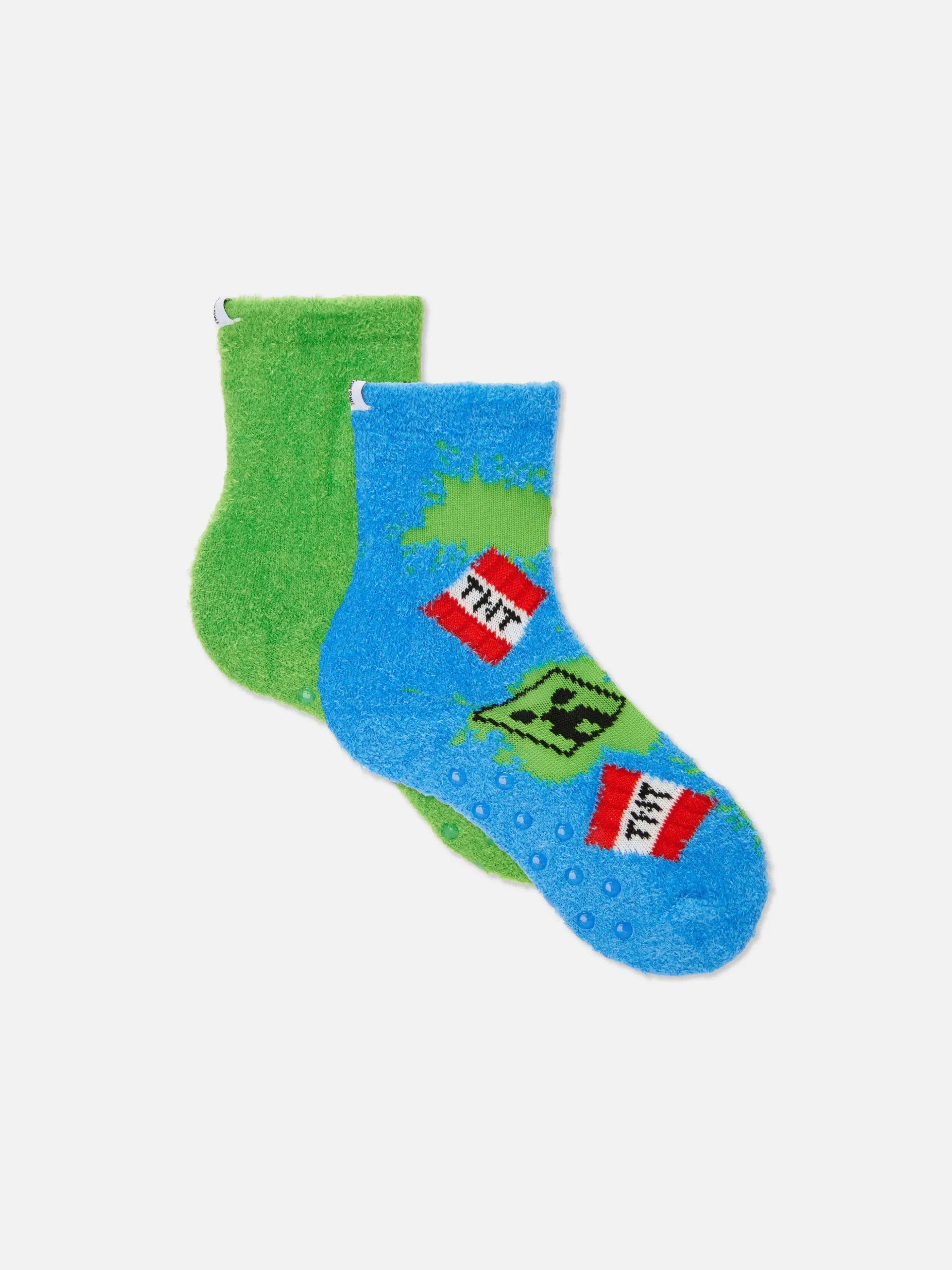 Lot De 2 Paires De Chaussettes Douces Minecraft