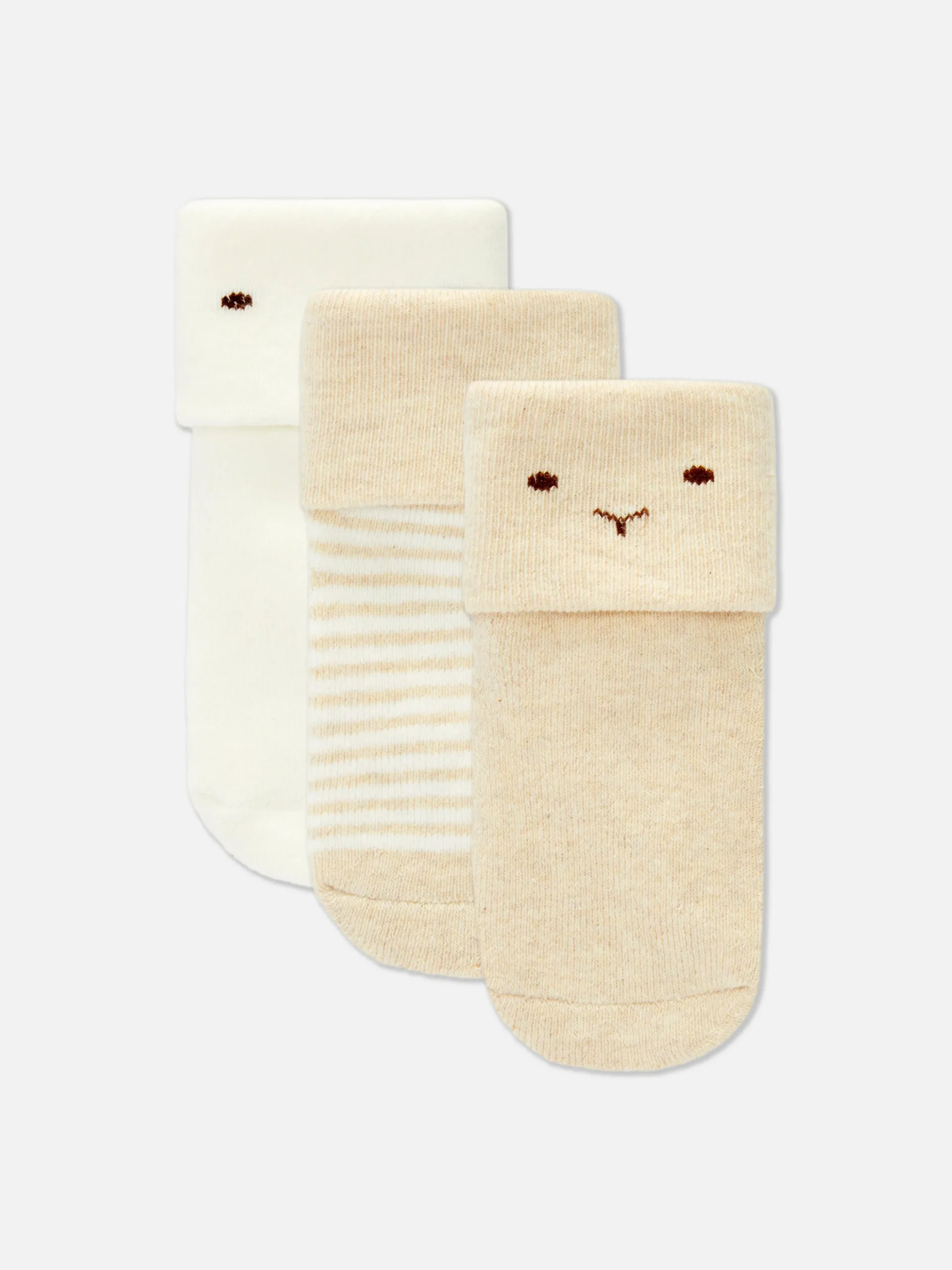 Lot De 3 Paires De Chaussettes Bébé En Tissu-éponge