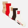 Lot De 5 Paires De Chaussettes Graphiques Ours