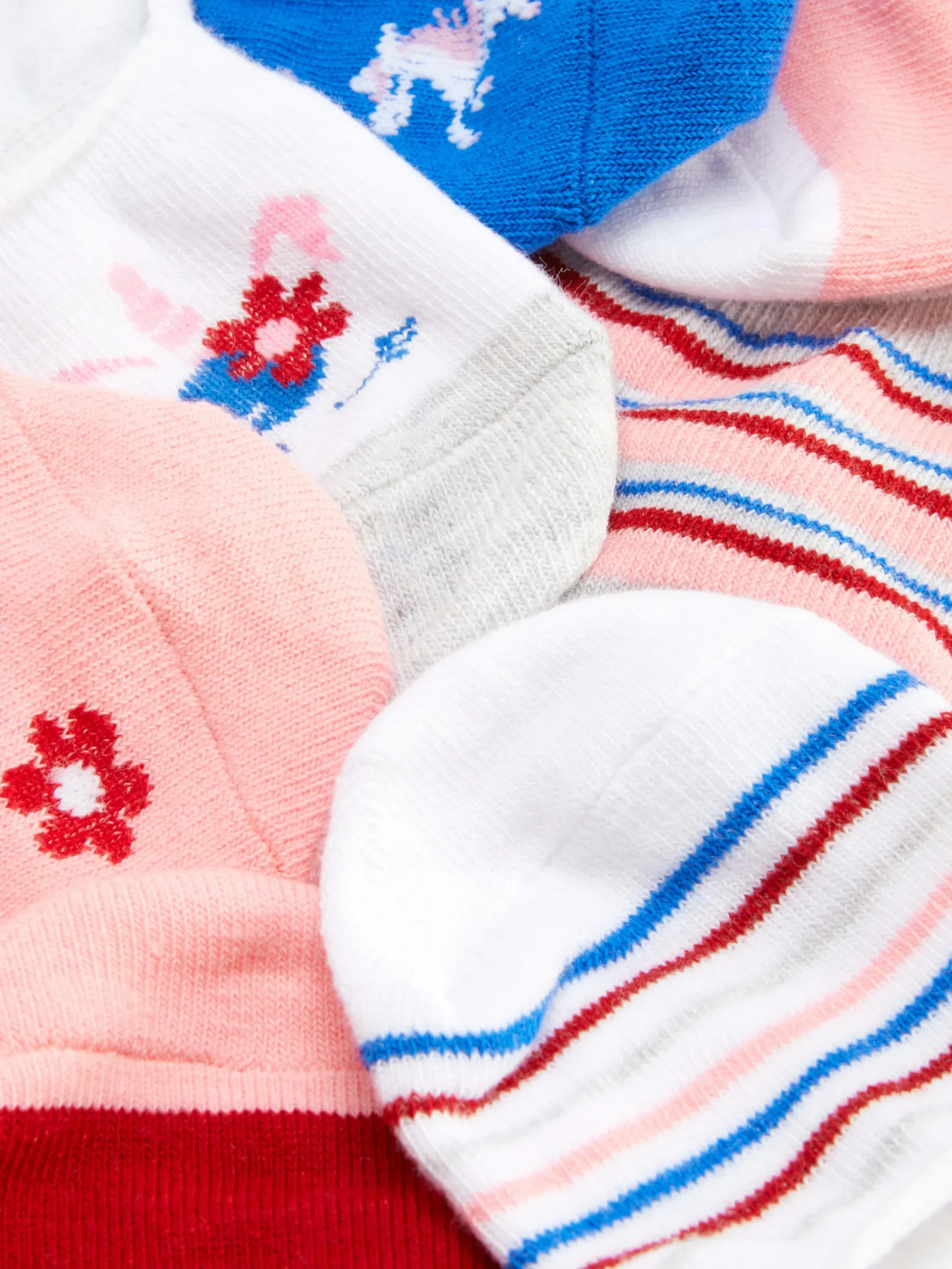 Lot De 7 Paires De Chaussettes Pour Baskets Licorne