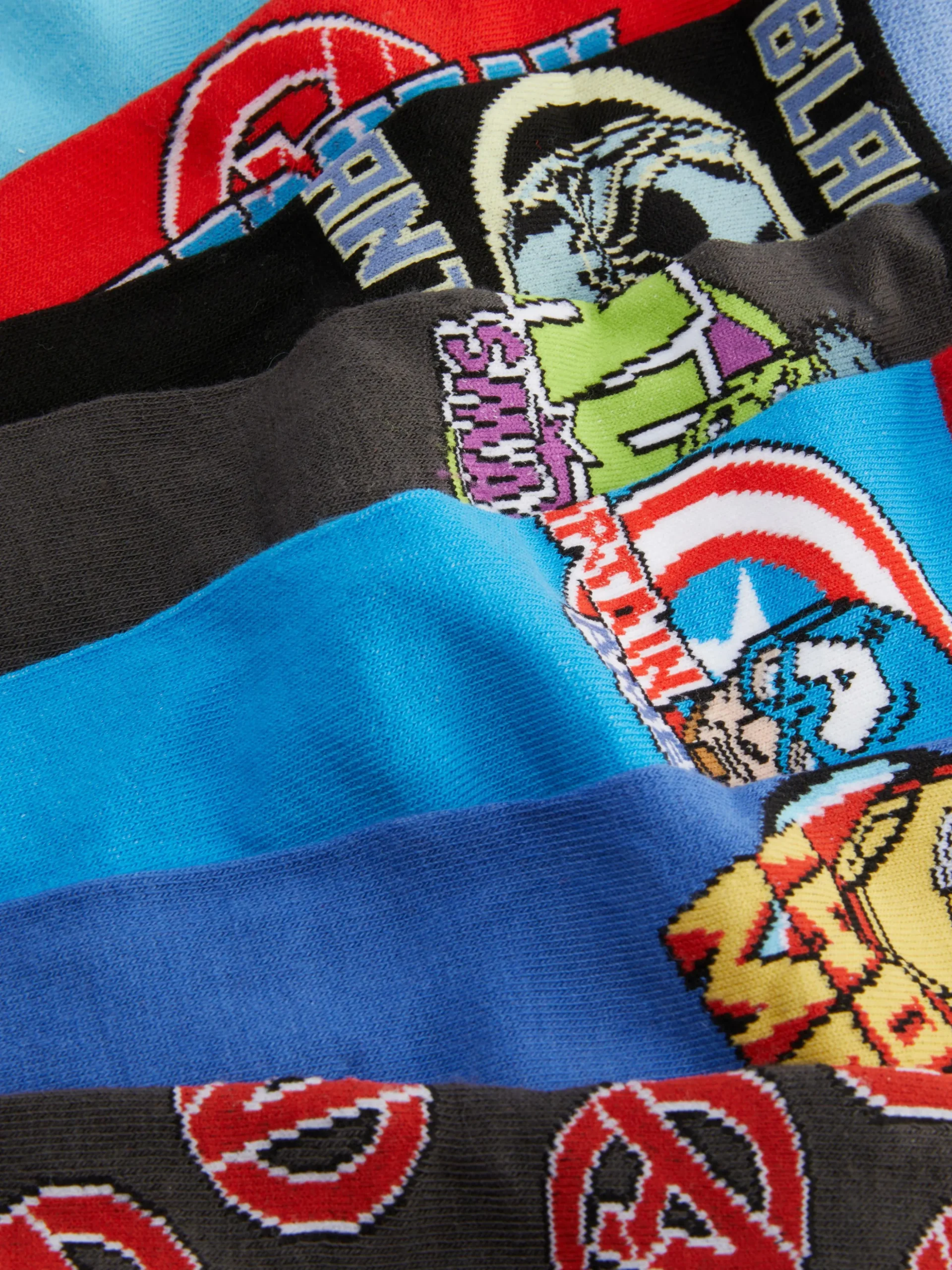 Lot De 7 Paires De Chaussettes Marvel Avengers