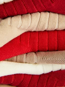 Lot De 5 Paires De Chaussettes Côtelées