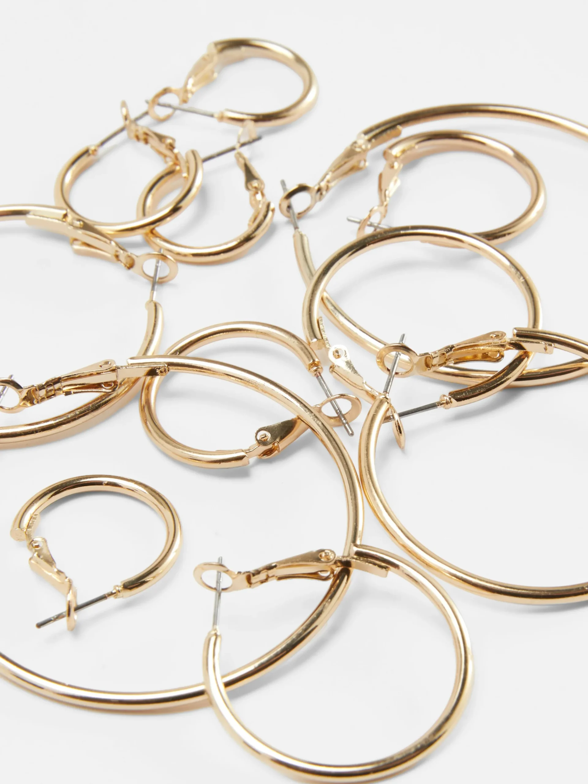 Lot De 6 Paires De Créoles De Tailles Variées
