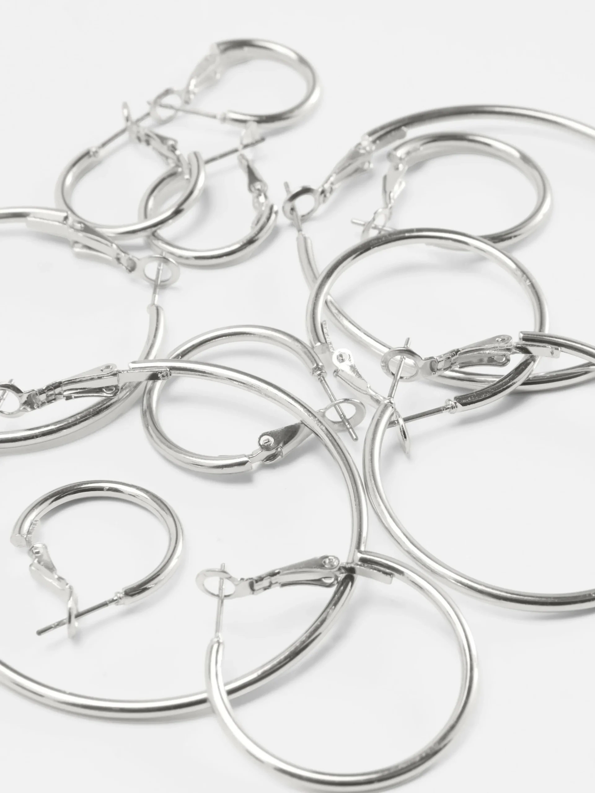 Lot De 6 Paires De Créoles De Tailles Variées