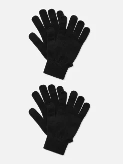 Lot De 2 Paires De Gants Tricotés