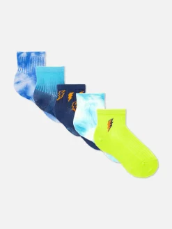 Lot De 5 Paires De Socquettes à Motifs Variés