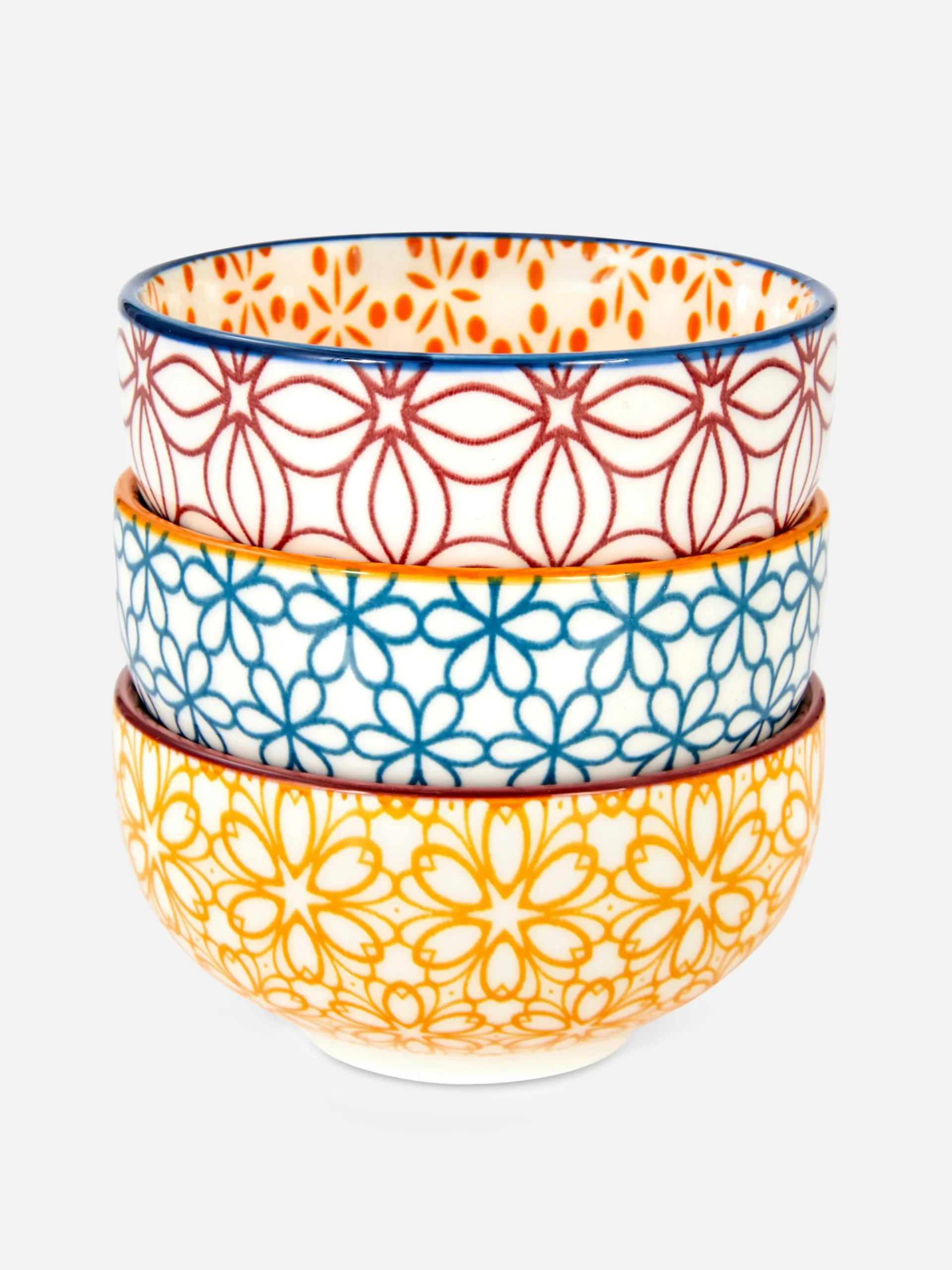 Lot De 3 Petits Bols à Motif Mosaïque