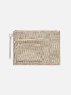 Lot De 3 Pochettes En Maille