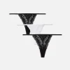 Lot De 3 Strings En Dentelle Essential
