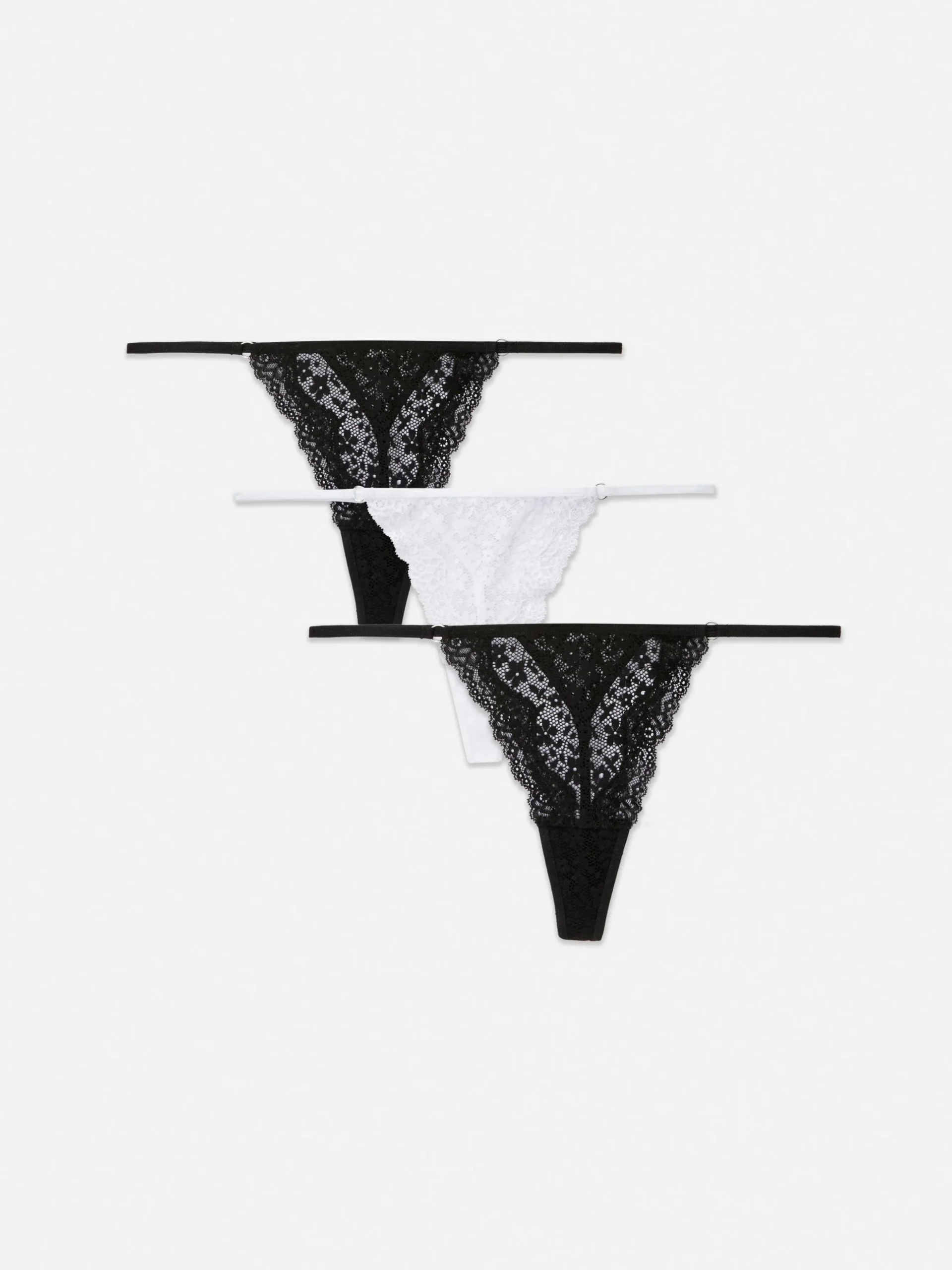 Lot De 3 Strings En Dentelle Essential