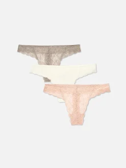 Lot De 3 Strings En Dentelle