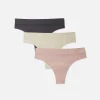 Lot De 3 Strings Sans Couture Ton Sur Ton