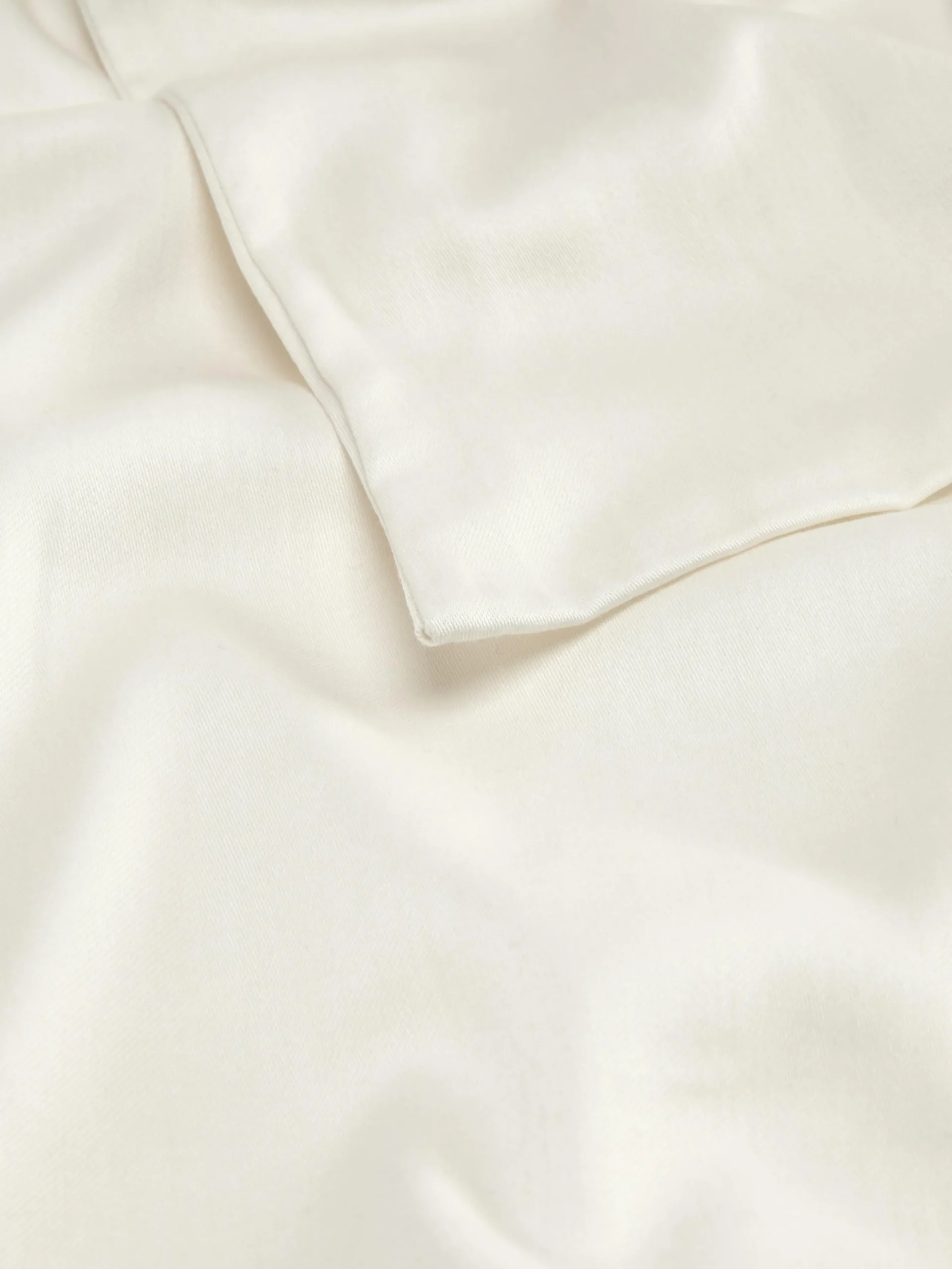 Lot De 2 Taies D'oreiller En Satin Blanc
