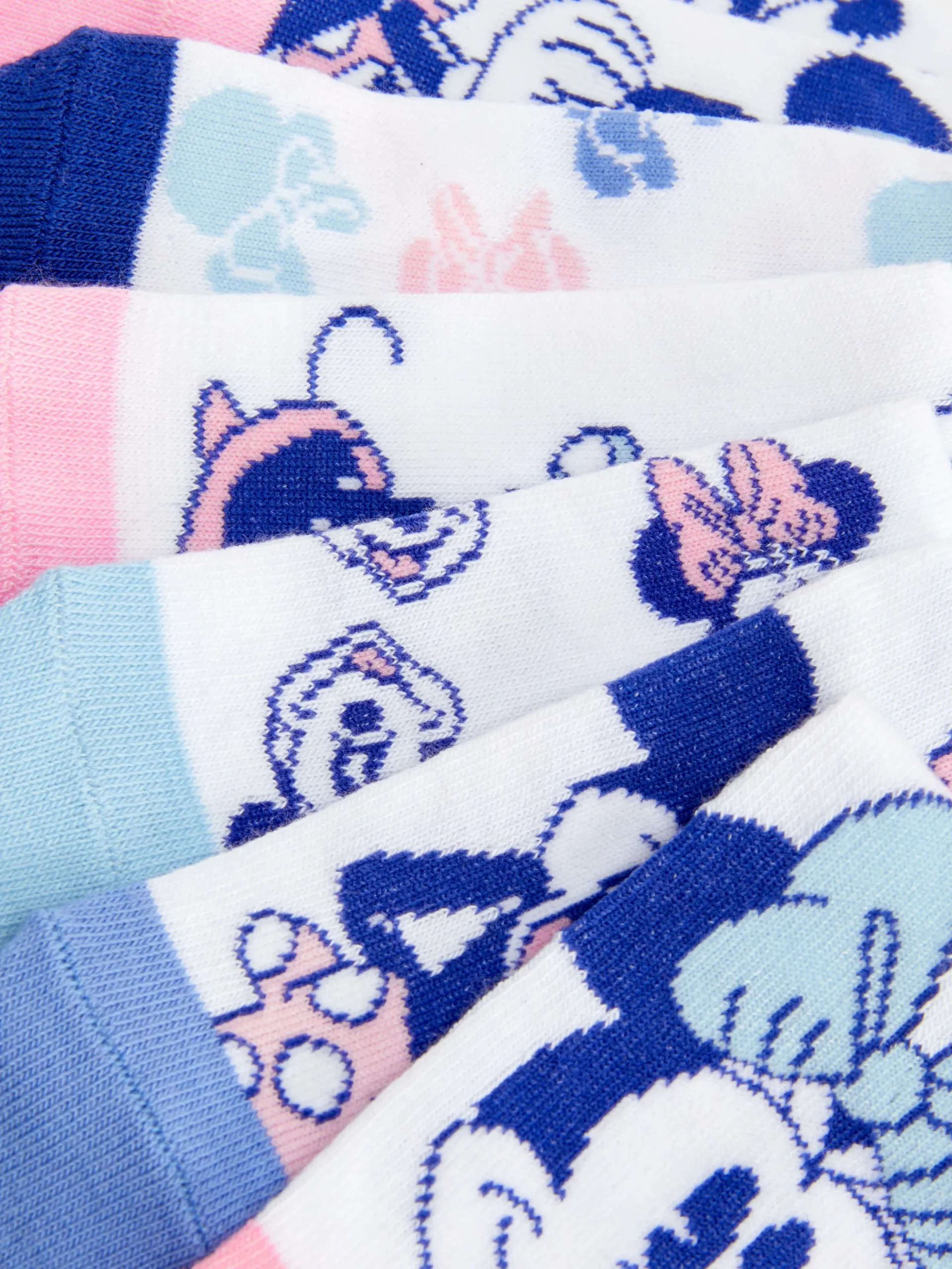 Lots De 7 paires De Socquettes Disney Minnie Mouse