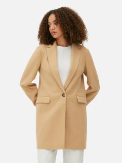 Manteau à Boutonnage Simple Classique