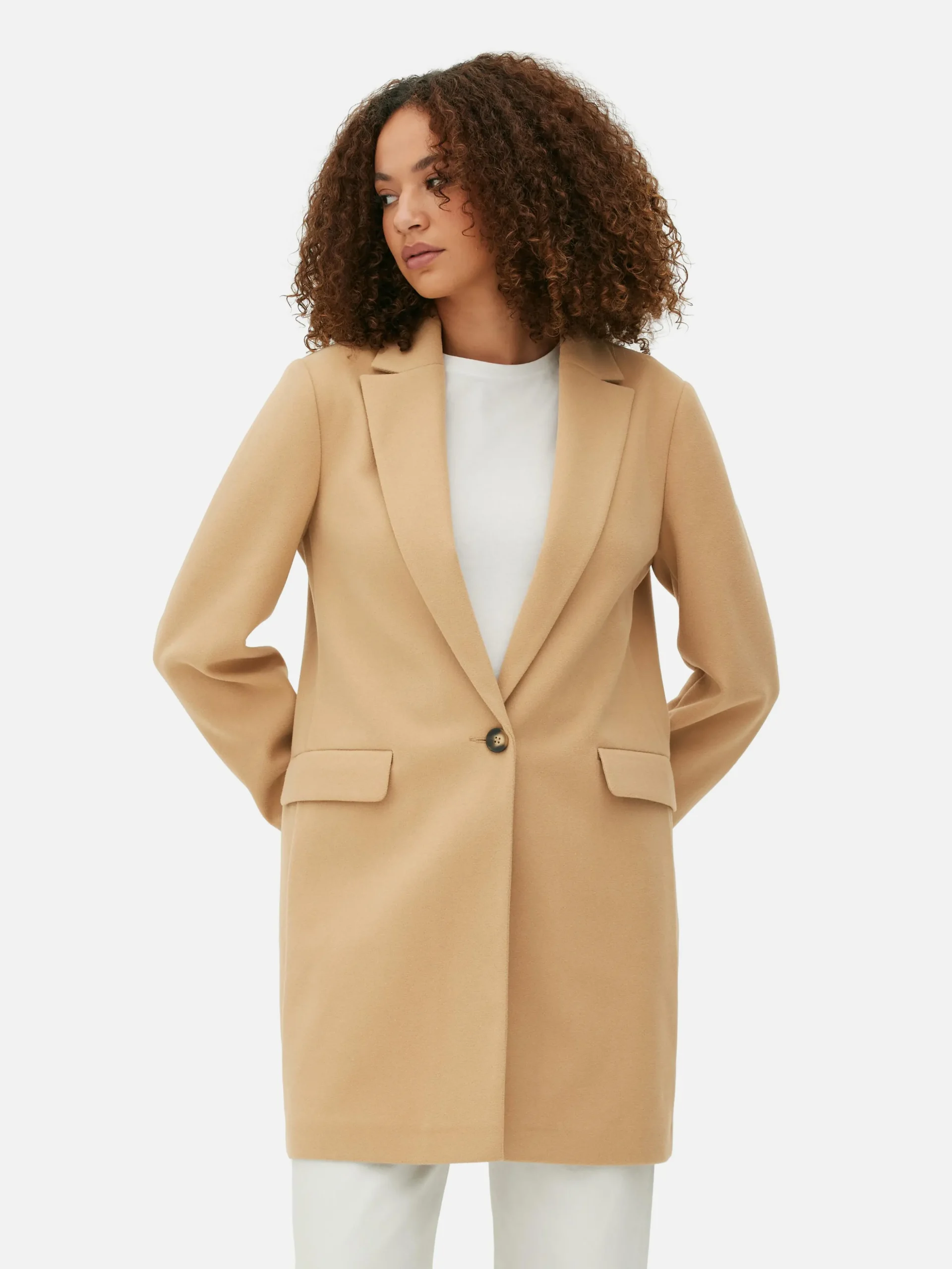 Manteau à Boutonnage Simple Classique