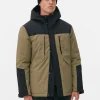 Manteau Court Color Block