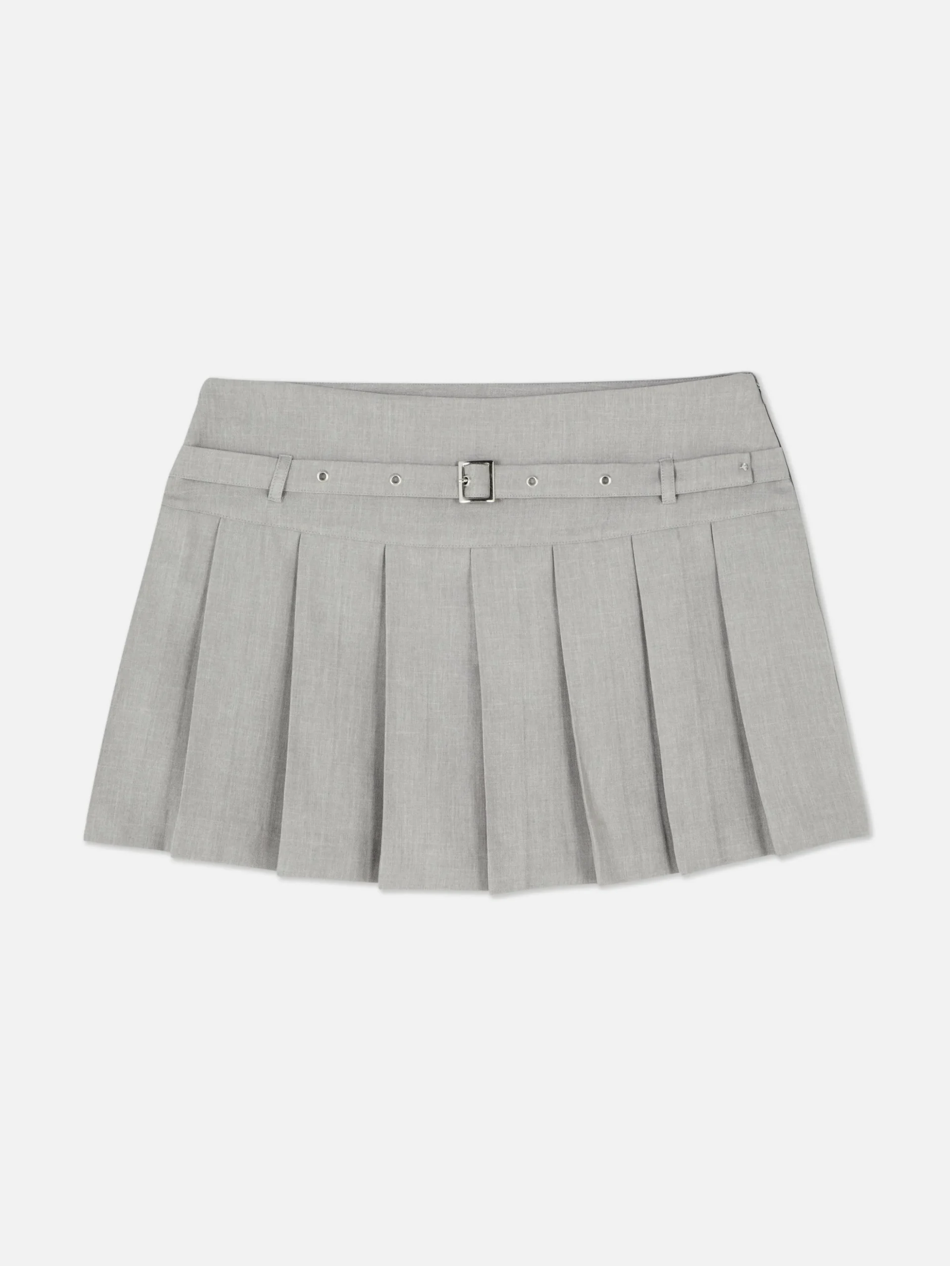 Mini-jupe Plissée à Boucle