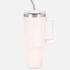 Mug Isotherme En Acier Inoxydable Avec Paille 1,13 l