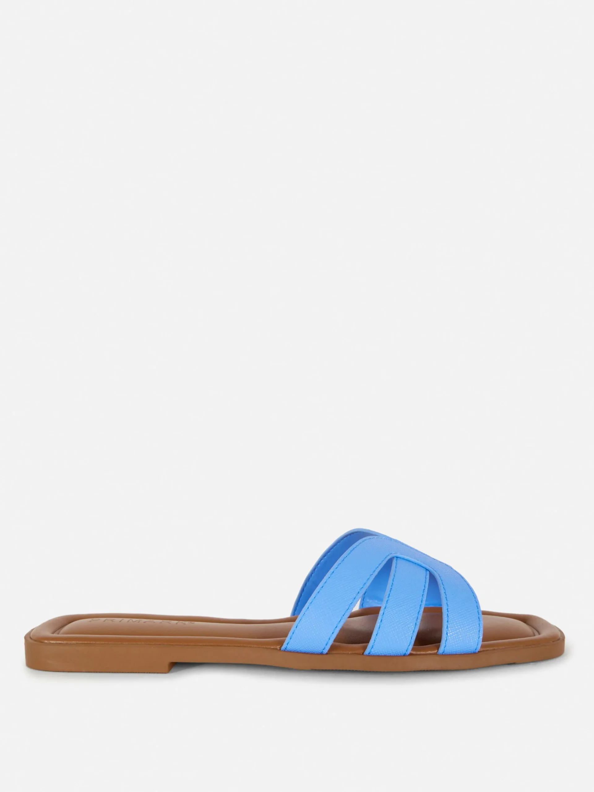 Mules à Lanières En Simili Cuir