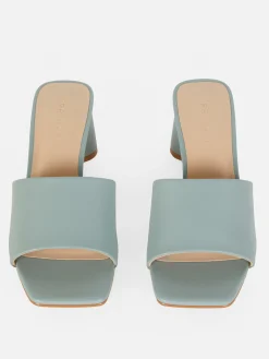 Mules à Talon Bloc