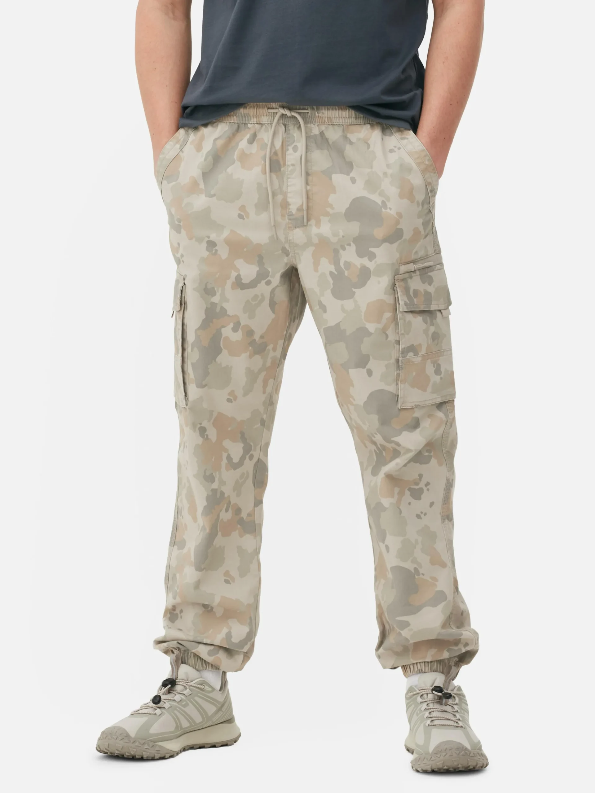 Pantalon Cargo Décontracté Resserré Aux Chevilles