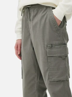 Pantalon Cargo Décontracté Resserré Aux Chevilles