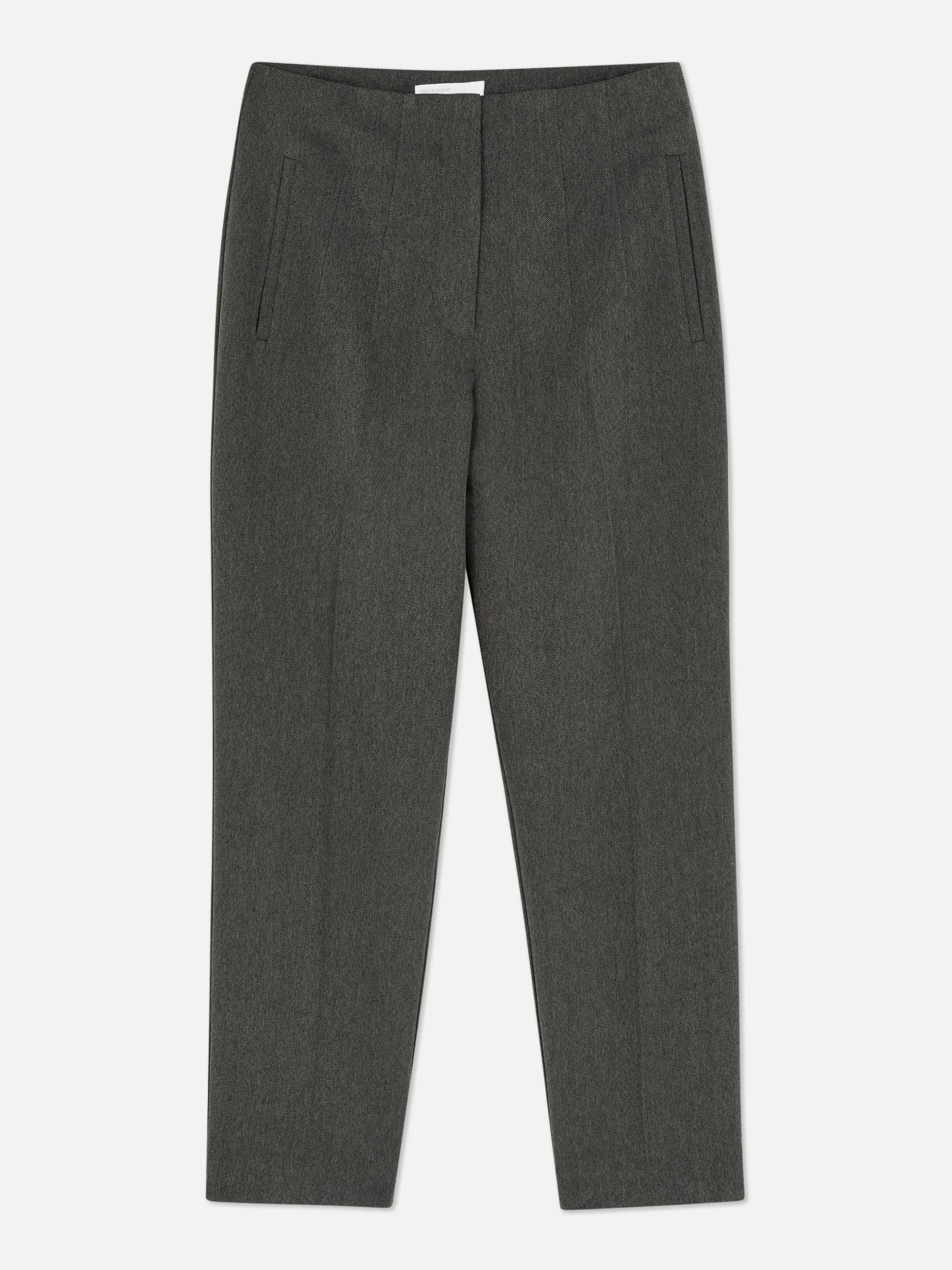 Pantalon Taille Haute à Surpiqûres