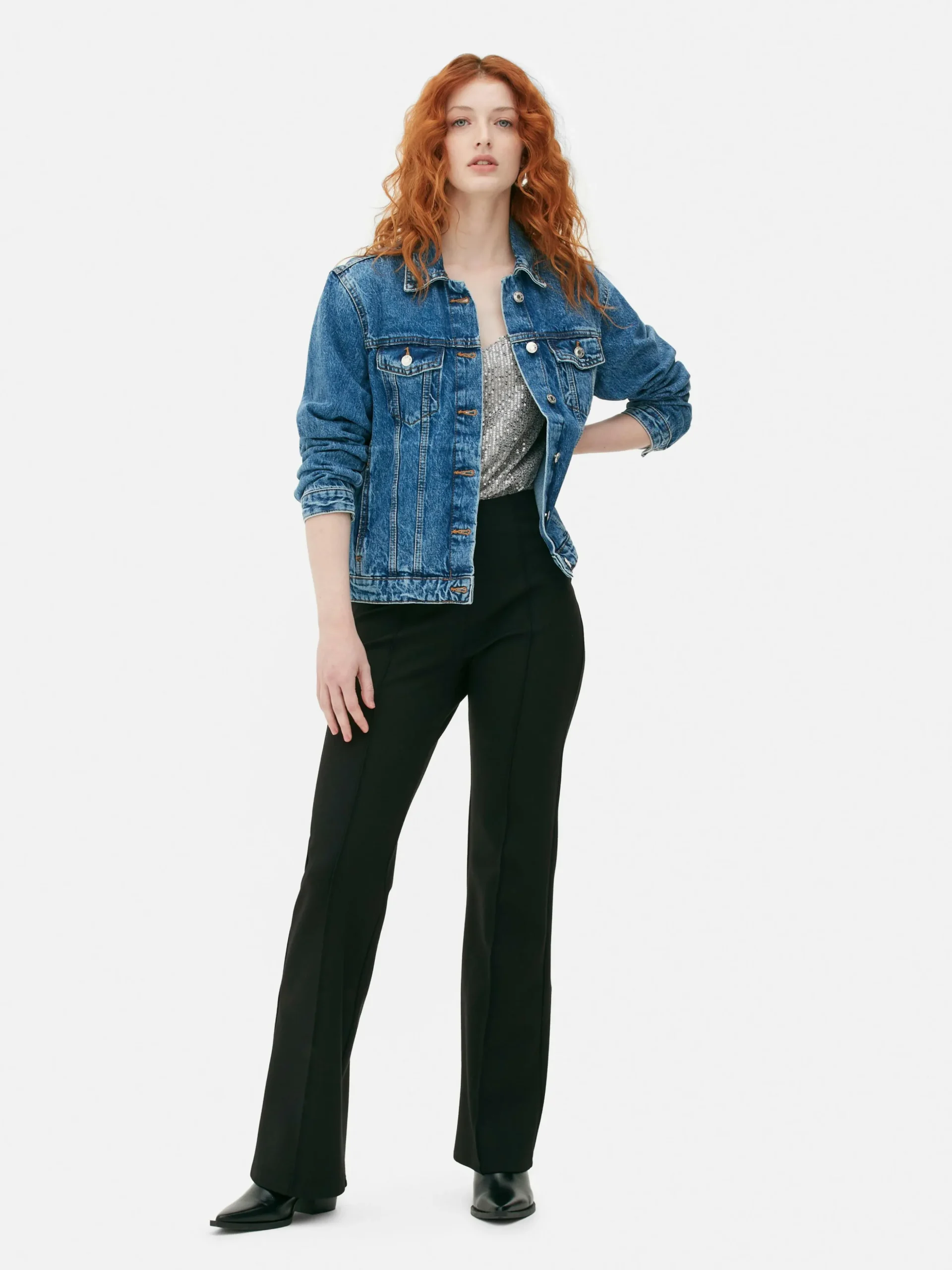 Pantalon évasé En Point De Rome