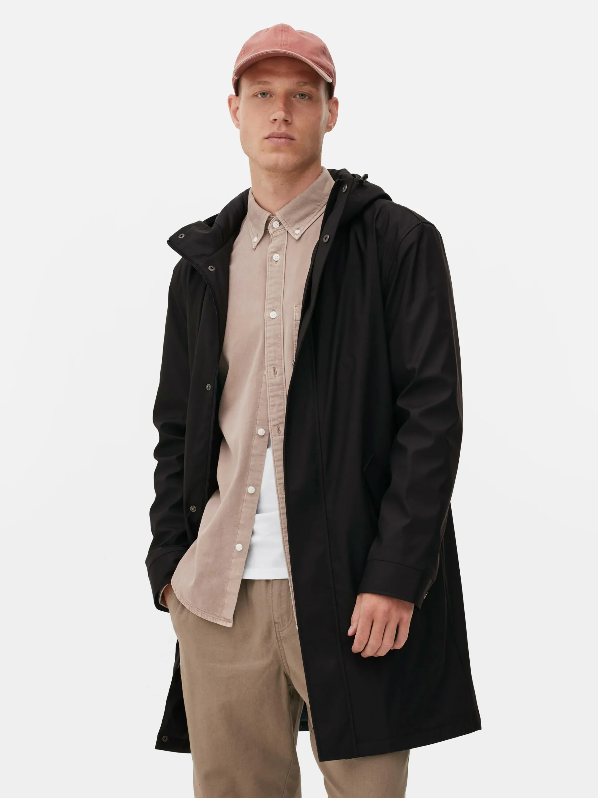 Parka Caoutchoutée à Capuche
