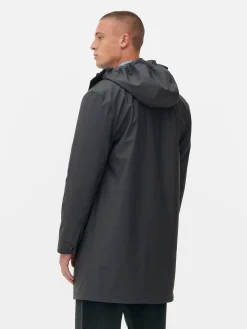 Parka Caoutchoutée à Capuche