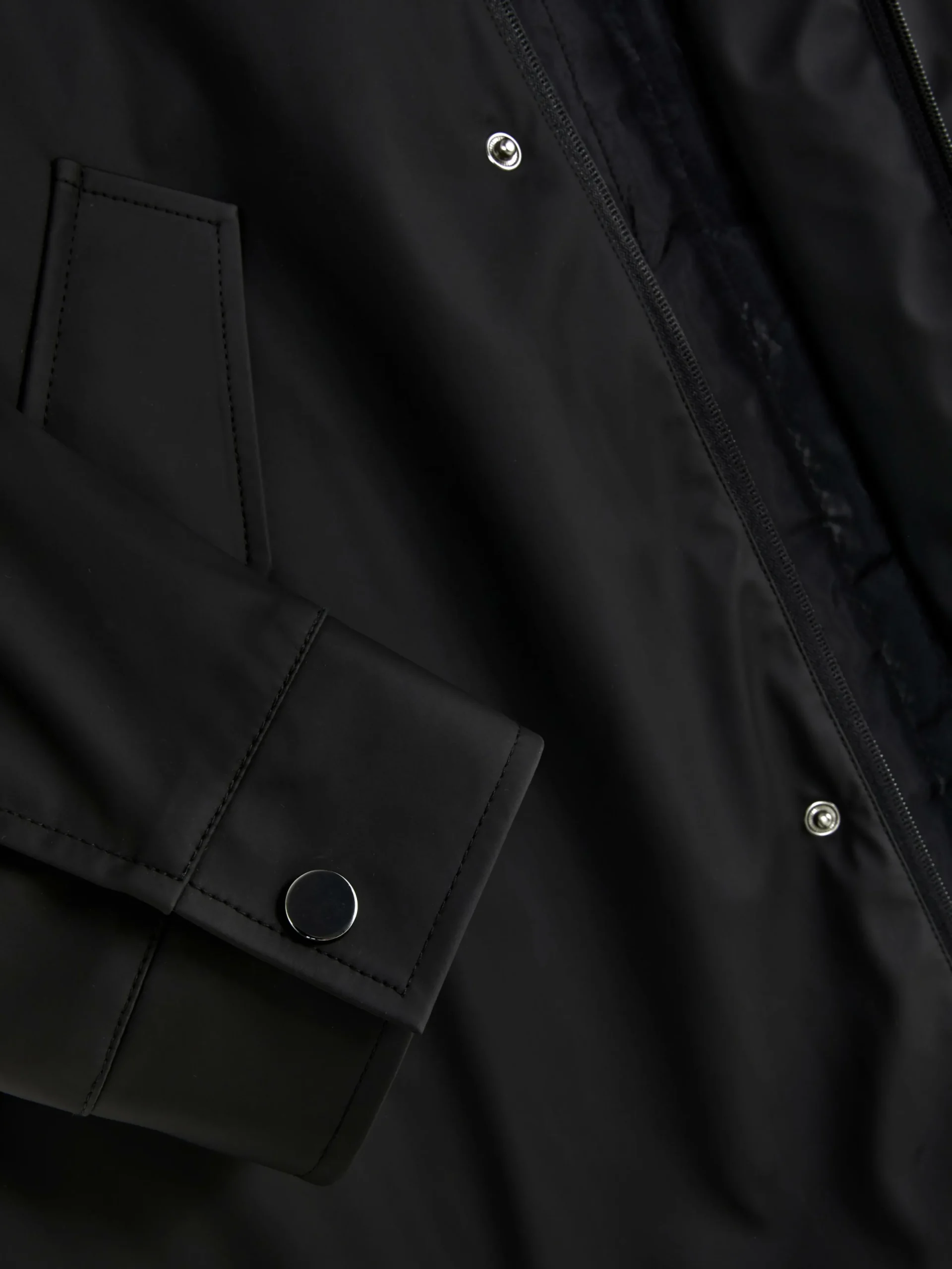 Parka Caoutchoutée à Capuche