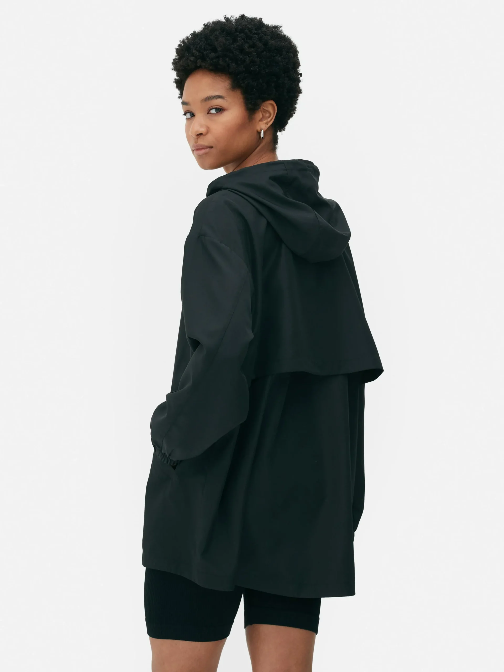 Parka Imperméable Légère à Capuche