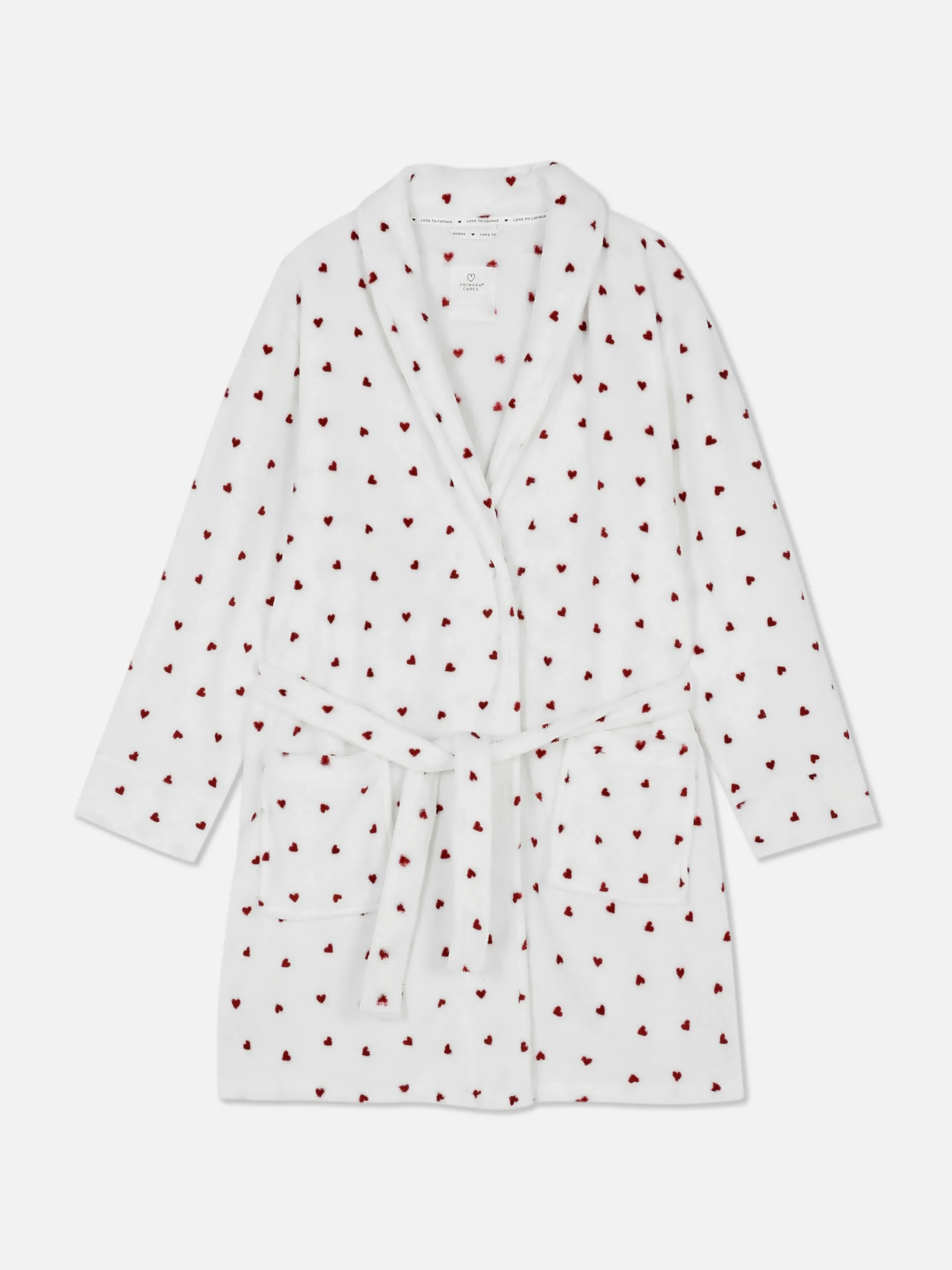 Peignoir Duveteux à Motifs