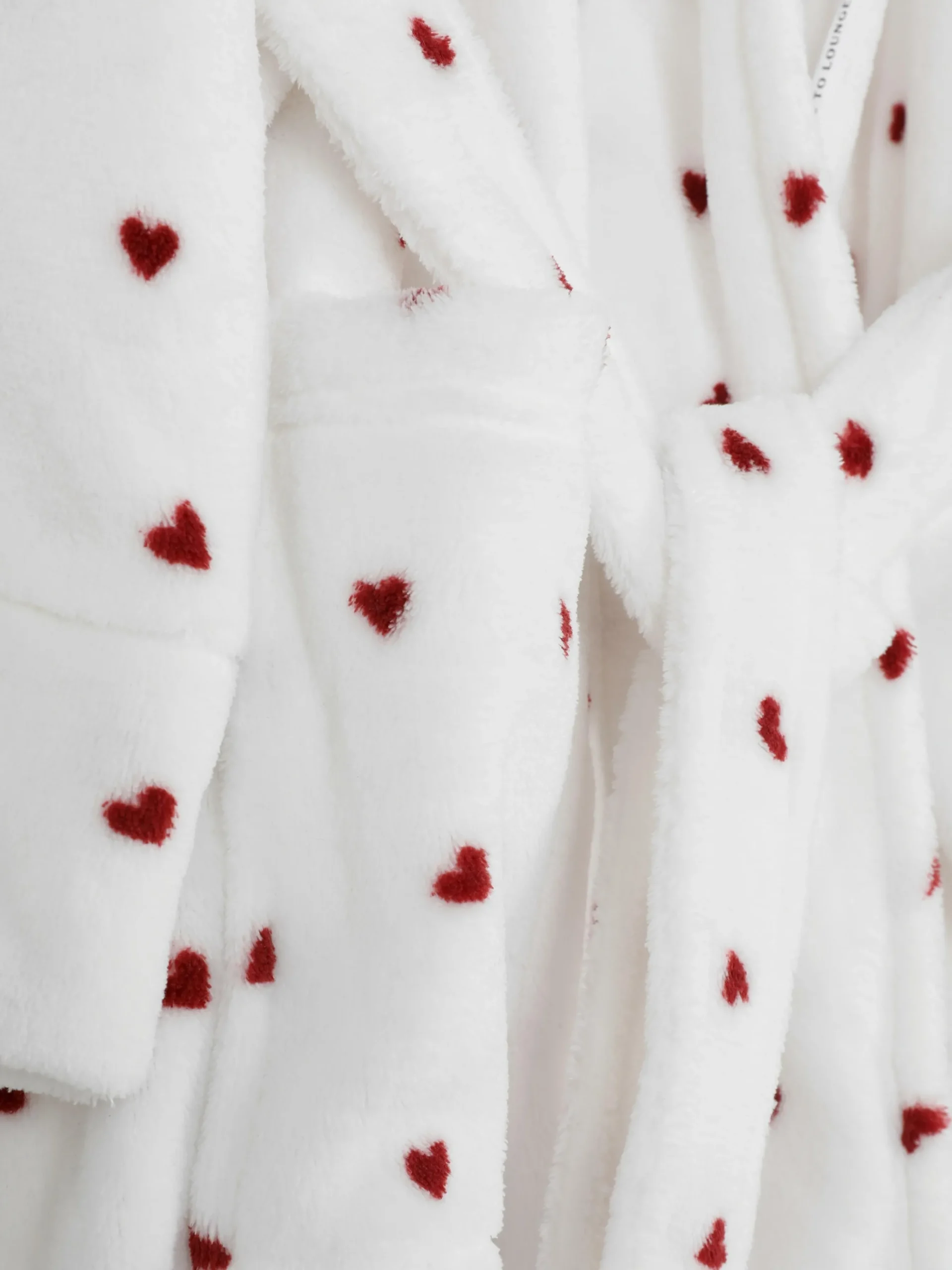 Peignoir Duveteux à Motifs